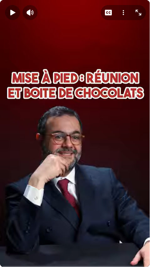 cadres mise à pied brutale